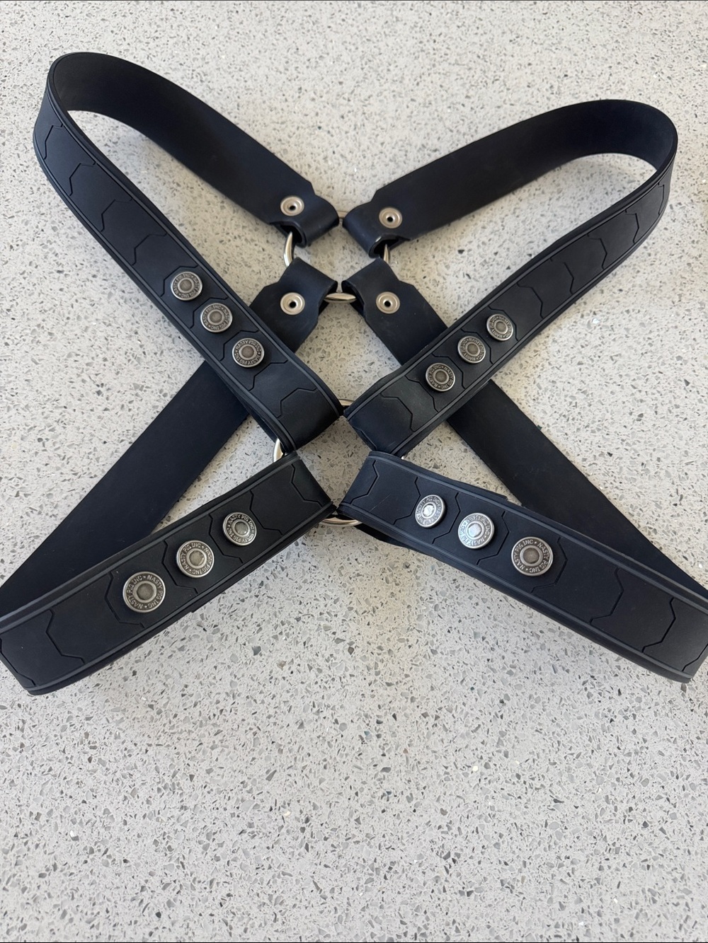 Nasty Pig Men's Black Adjustable rubber Harness Strap